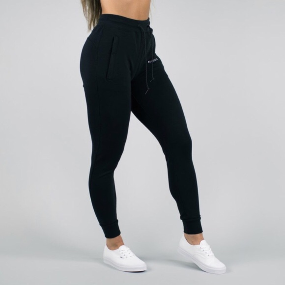 Black Alphalete Cotton Joggers